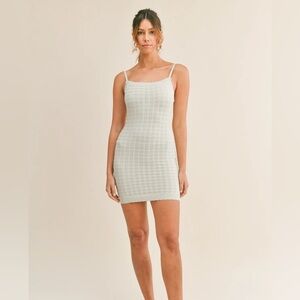 MABLE TATIANA CAMI KNIT MINI DRESS Size Small Color Mint NEW W/ TAG